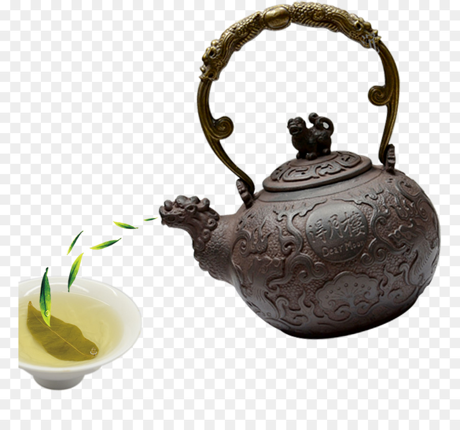 Teiera di tè Verde Yum cha la cultura del Tè - Teiera con tè