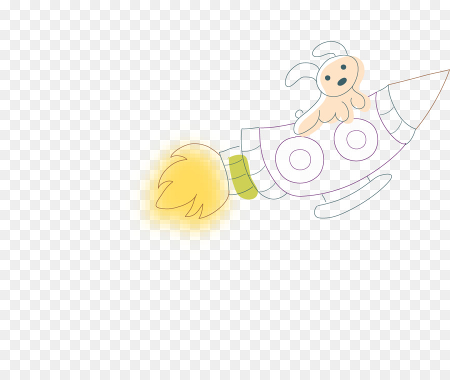 Logo Desktop-Hintergrund, Gelbe Schrift - PNG-Rakete, Vektor-material