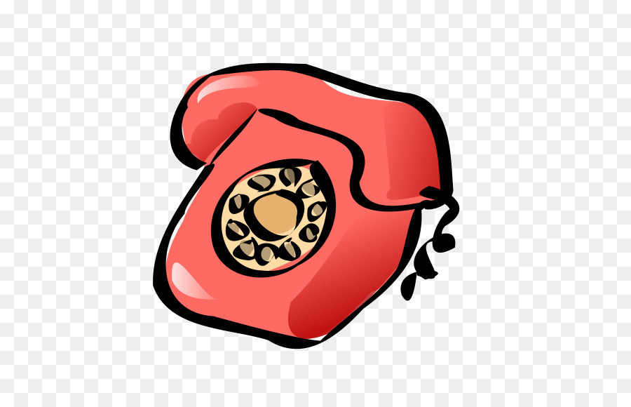 BlackBerry Classic Telephone Free Clip art - Rosso cartoon telefono