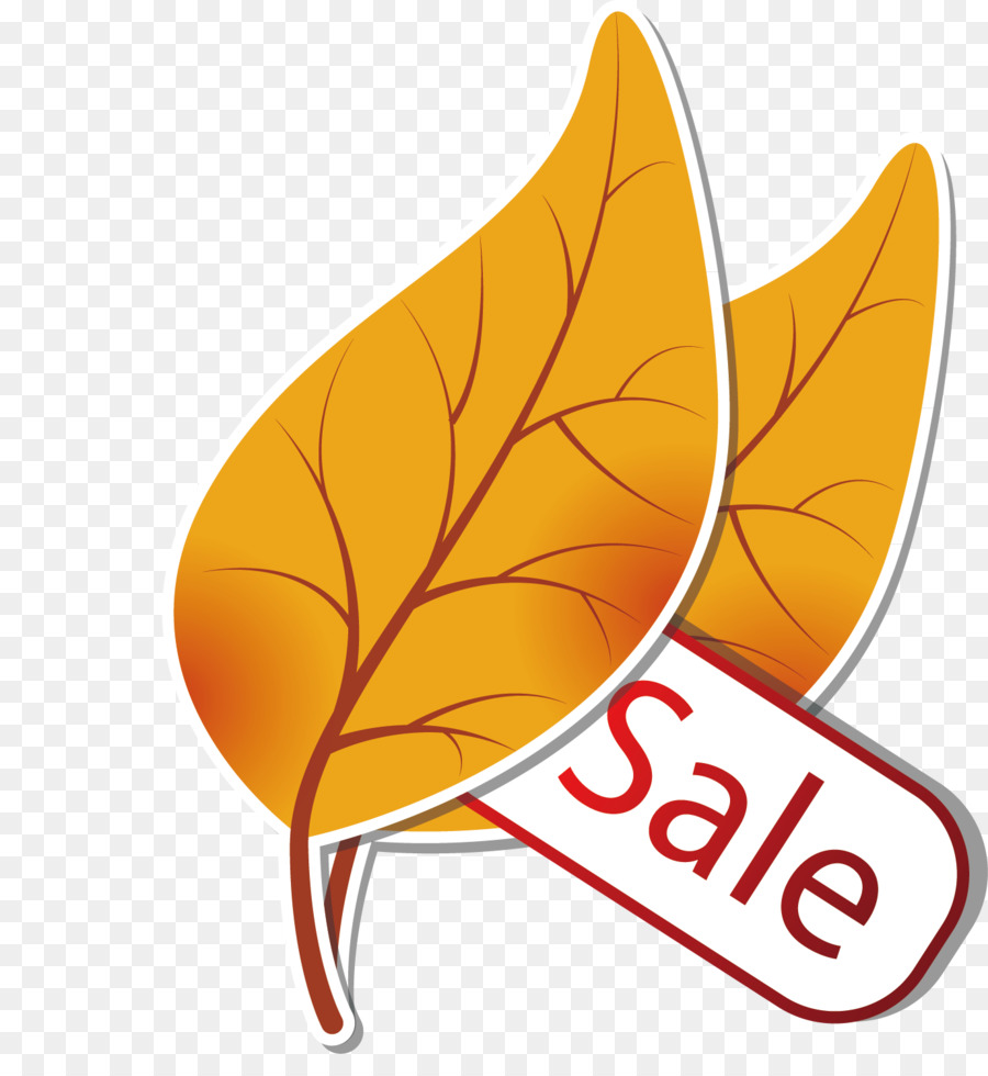 Blatt, Herbst Clip art - Gelbe Blätter sales-tag-Elemente