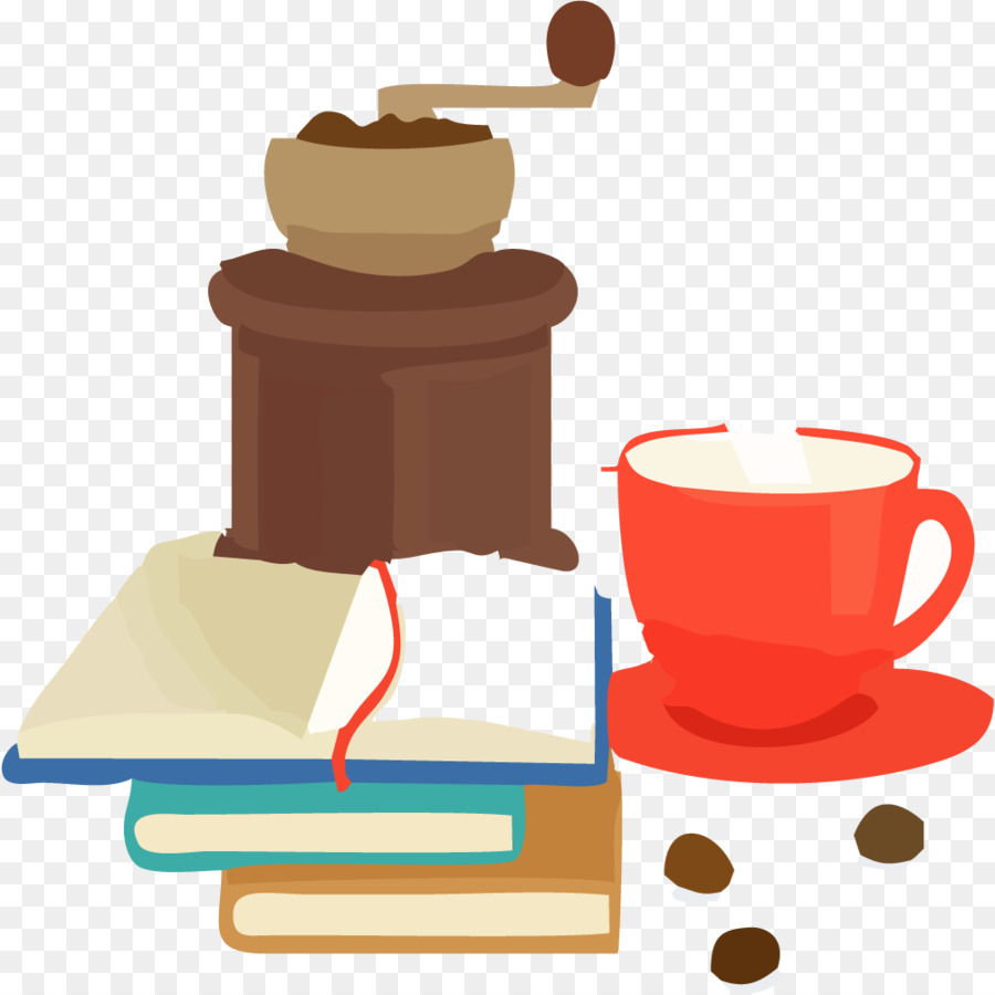 Kaffee-Likör-Cafe User-interface-design - Bücher und Kaffee