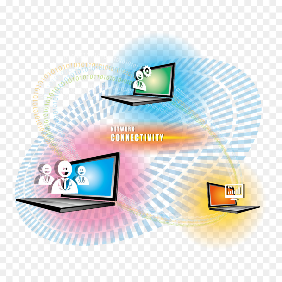 Laptop Computer con connessione Internet rete Vecteur - la tecnologia di internet