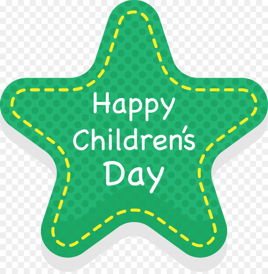 Per Bambini Giorno Della Felicità - Stella verde per Bambini giorno LOGO