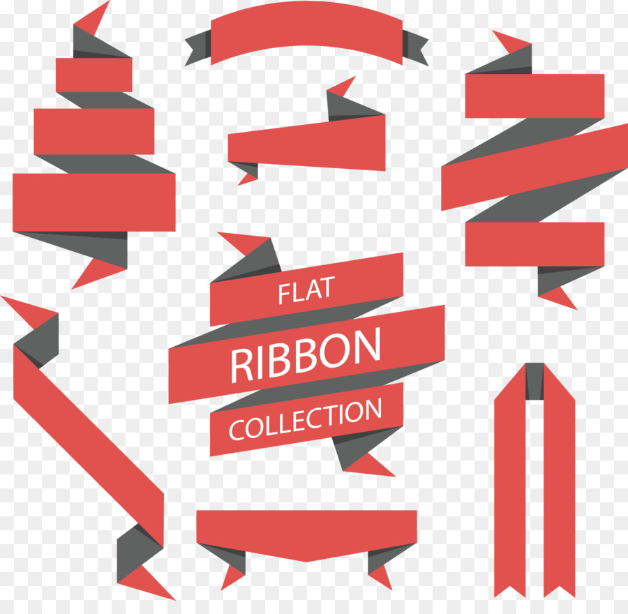 Flat Background Ribbon