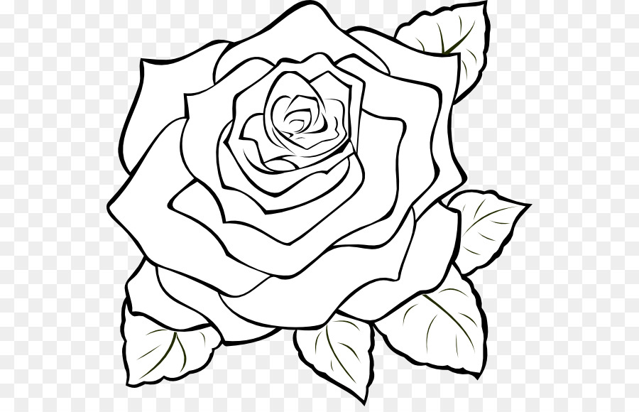 Hoa hồng màu đen Trắng Clip nghệ thuật - Tribal Biển, Michael