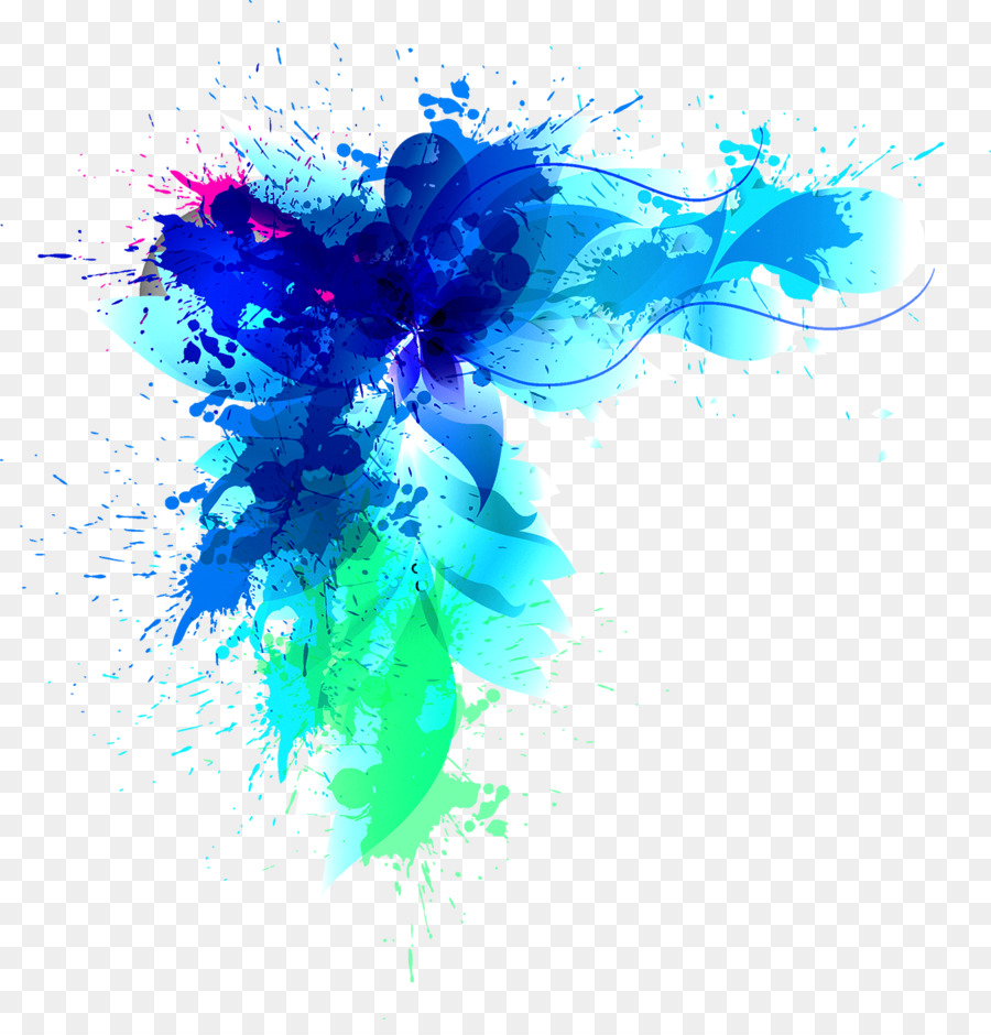 Blu Di Sfondo Per Il Desktop - spruzzi di vernice