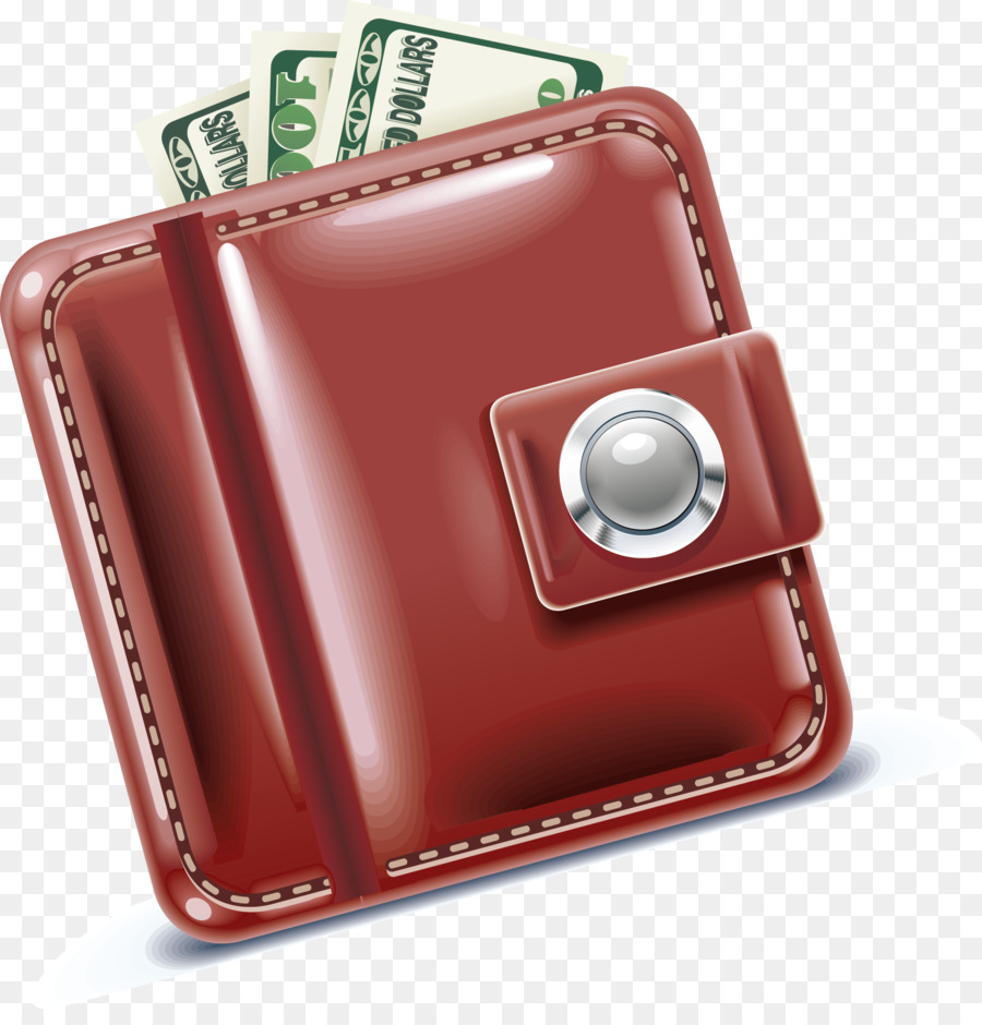 Brieftasche - Rote Brieftasche cash-element