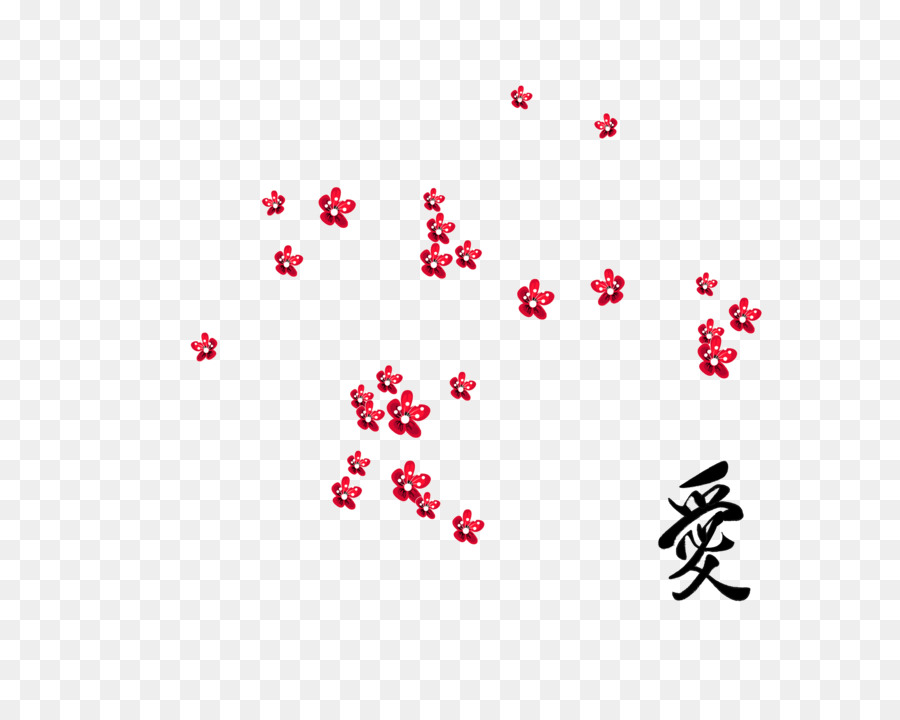 Cherry blossom Zeichnung - Vektor-Farbe Plum Blossom Liebe