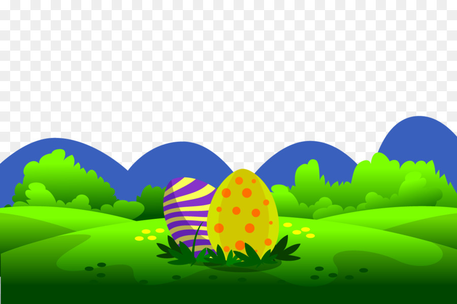 Uovo di pasqua di Sfondo per il Desktop, Illustrazione - Vector verde uova in