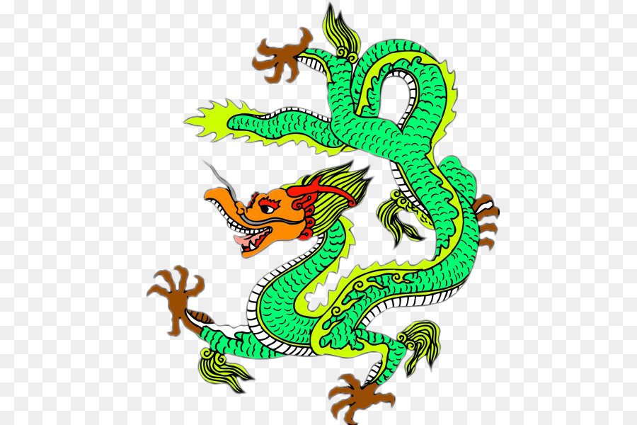 Drago cinese Longma Storia della Cina - cartone animato dragon