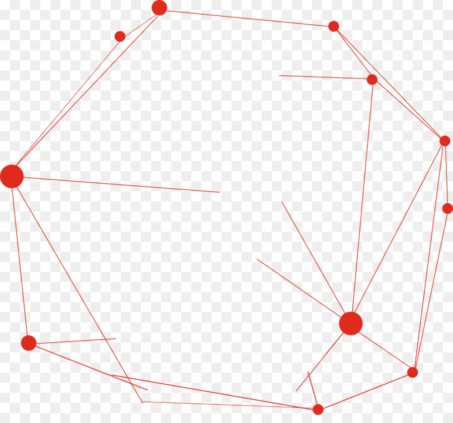 Luce Triangolo Modello Di Area - In rosso le linee semplici irregolari grafica