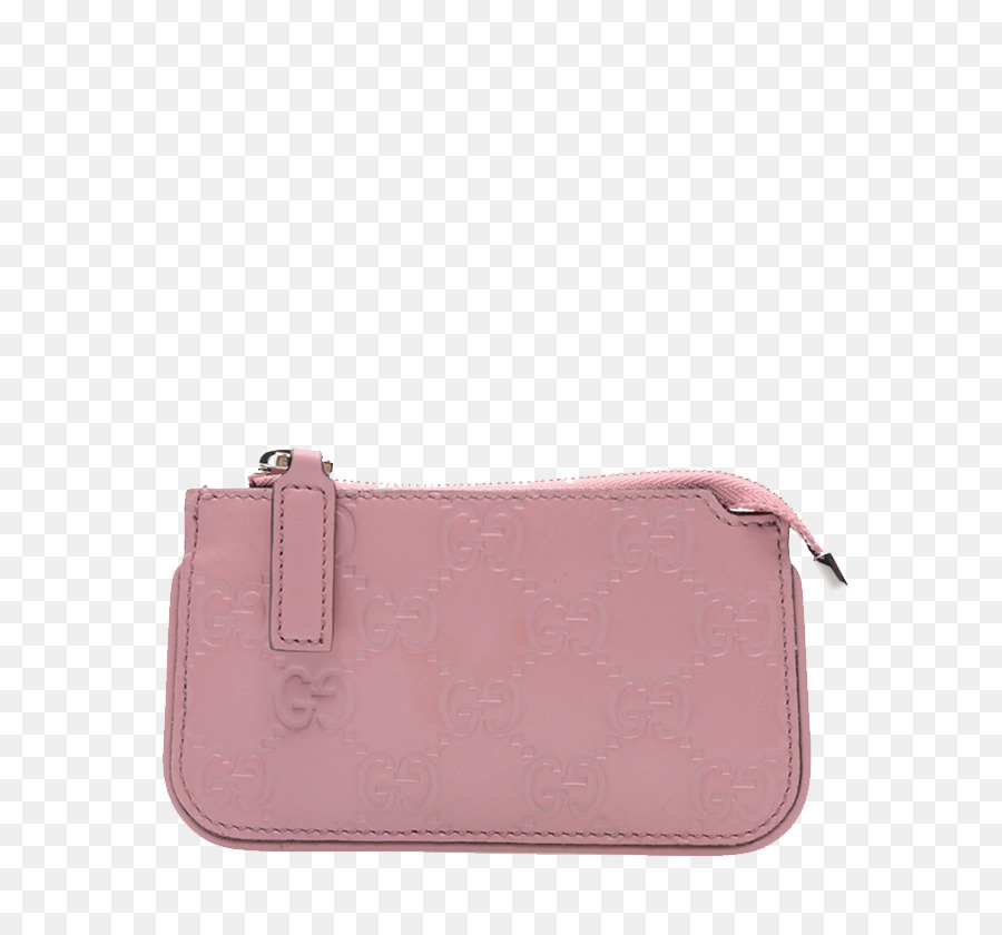 rosa Leder - Pink patent Leder Portemonnaie