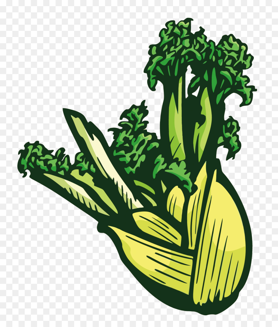 Cartoon Bauernmarkt - Vektor Gemüse