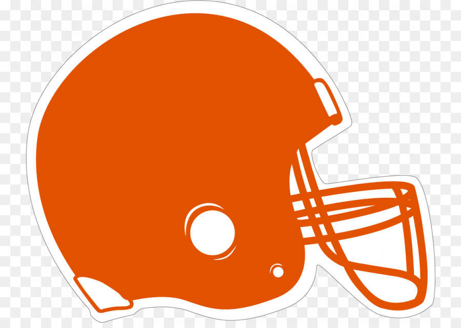 orange football helmet clipart