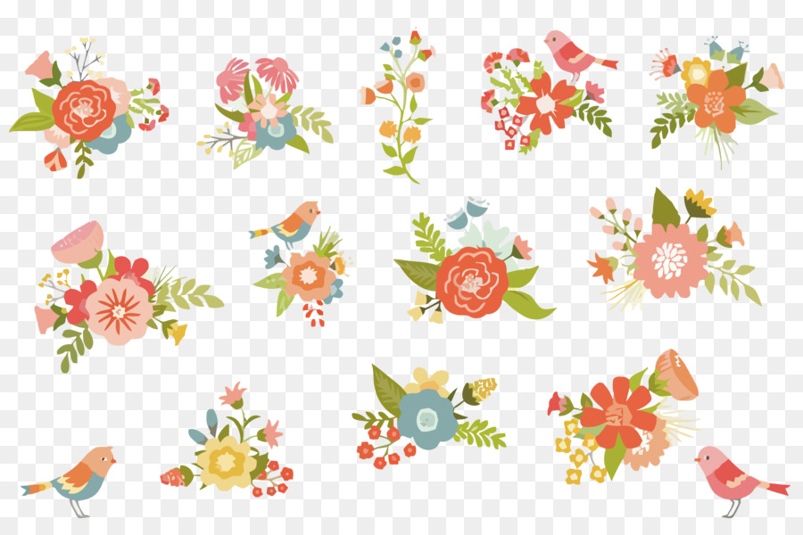 Acquerello Fiori Floreale dipinto ad Acquerello, Illustrazione - Vettore di fiori acquerello