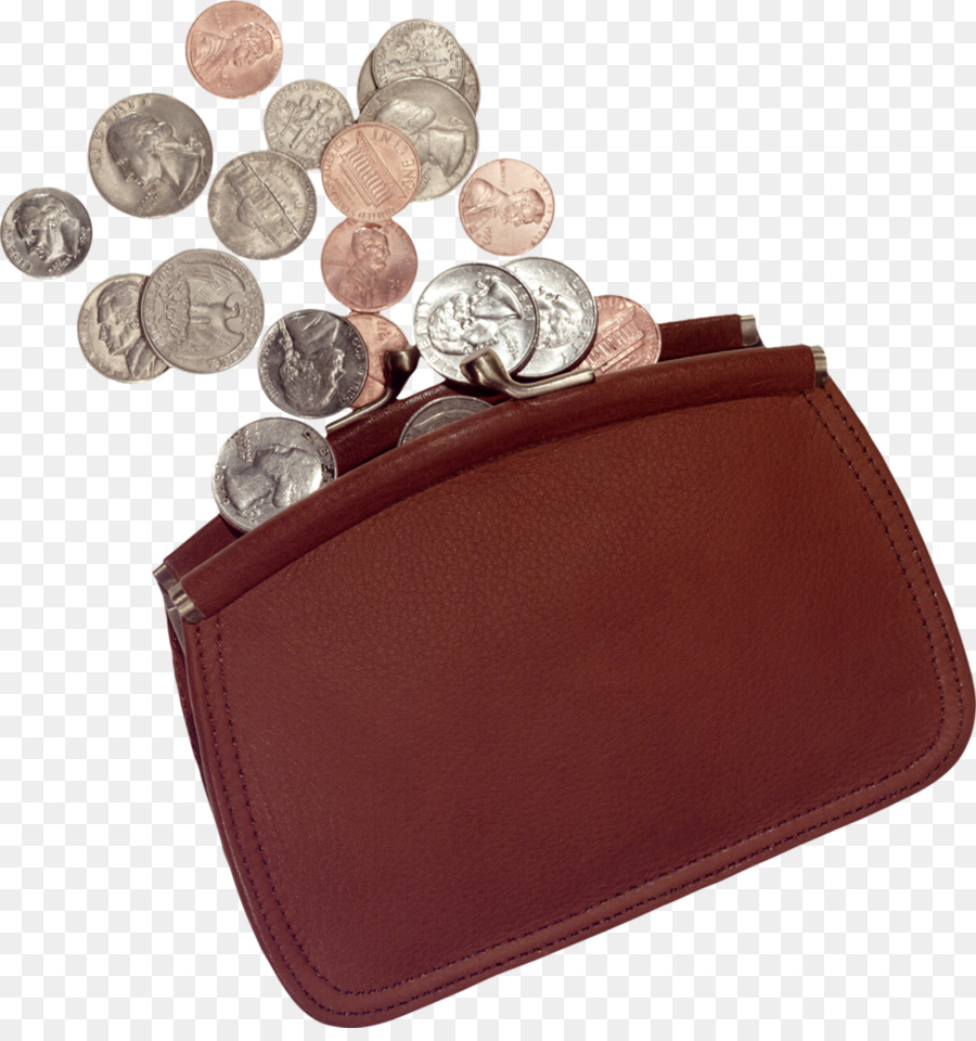 Brieftasche Münze Geld - Fliegen aus der das Geld in der Brieftasche