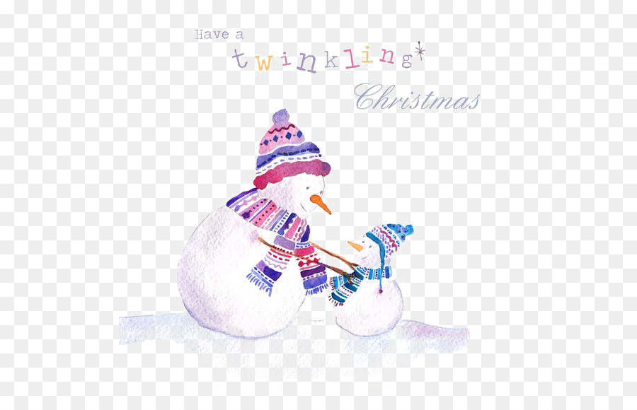 Ornamento di natale Pupazzo di neve di Natale, Illustrazione - natale pupazzo di neve