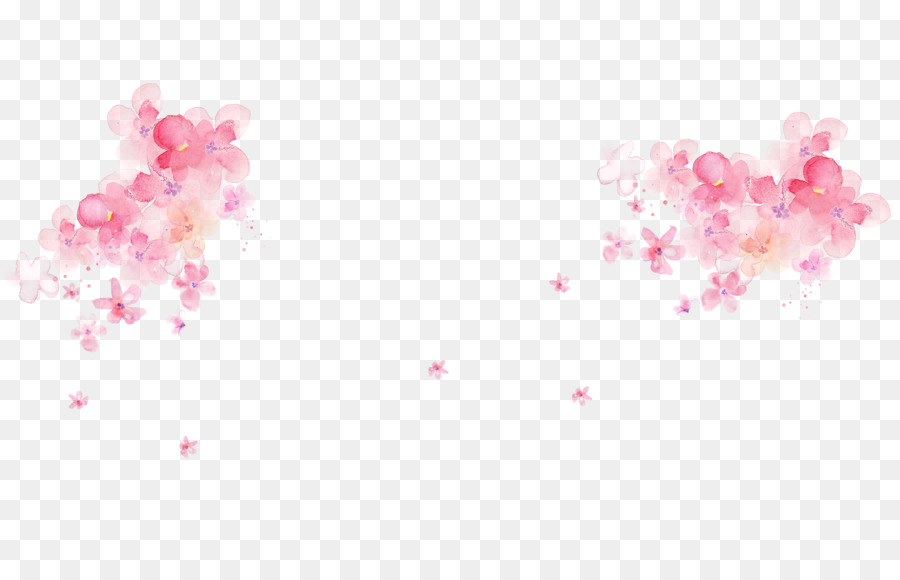 Rosa Aquarell Blume Desktop Wallpaper - rosa Aquarell Blumen