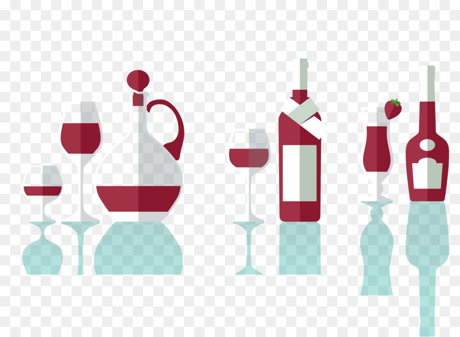 Wein Glas Flasche Alkoholische Getränke - Glasflaschen
