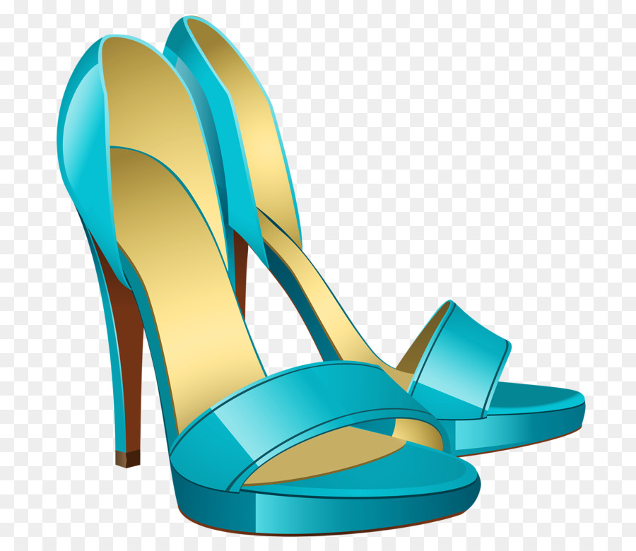 Kleidung Accessoires Weiblichen Handtasche Abbildung - Blaue high heels