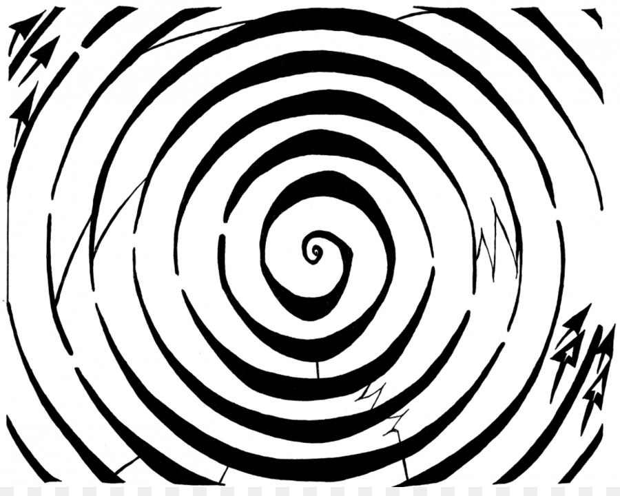 Labirinto illusione Ottica Spirale Poster - occhio di tigre disegno