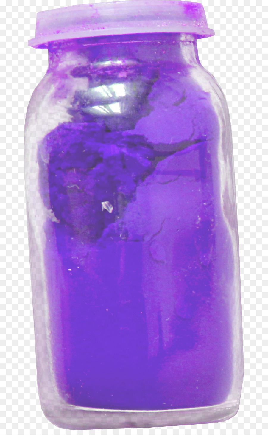 Glasflasche Lila - Ziemlich lila Glas Flasche