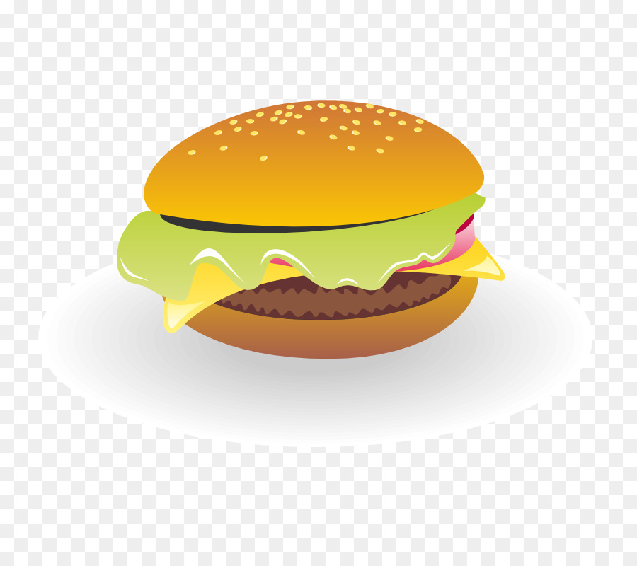 Cheeseburger Hamburger, patatine fritte Fast food Pizza - Hamburger Al Formaggio Foto
