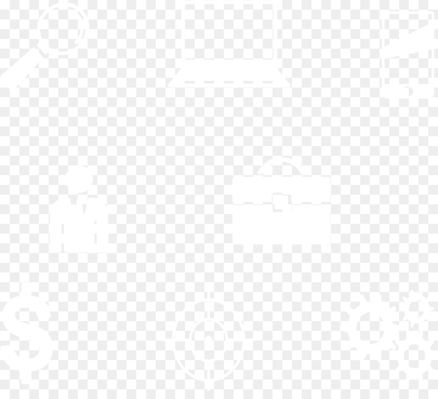 Bianco Nero Modello - Cartoon computer grigio