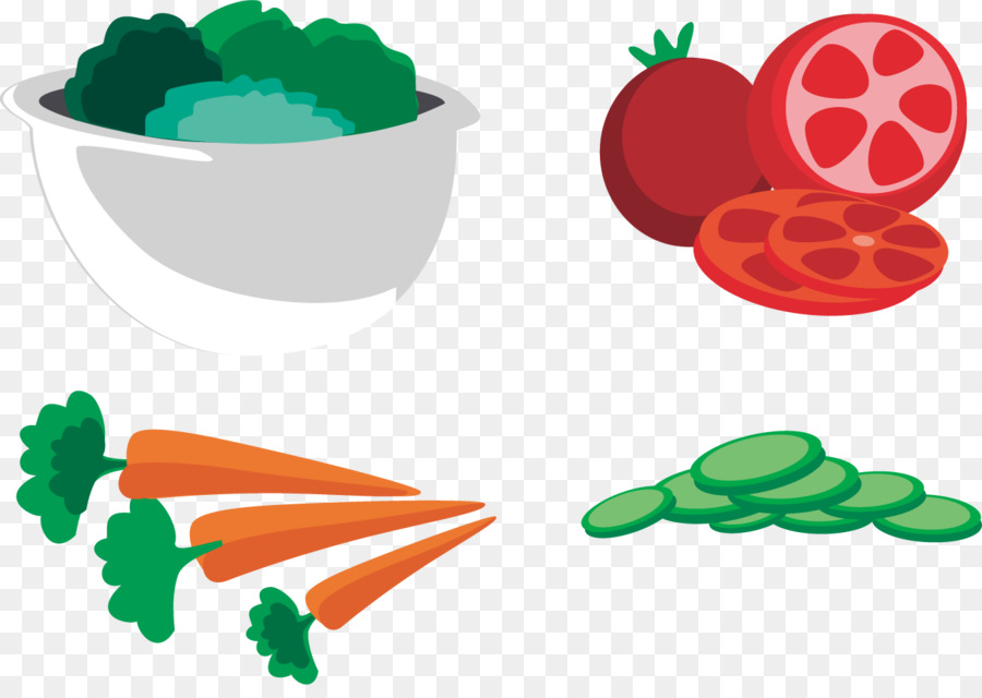 Verdure pomodoro Graphic design - Vettoriale Piatto di verdure
