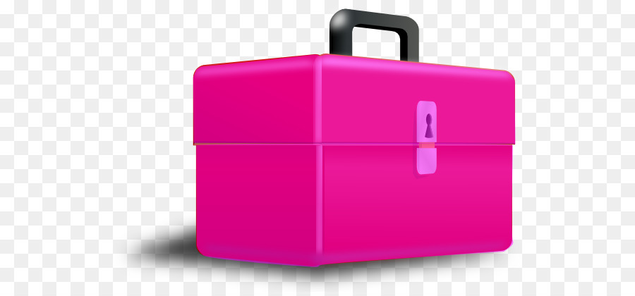 Hộp công cụ Clip nghệ thuật - hộp màu hồng.