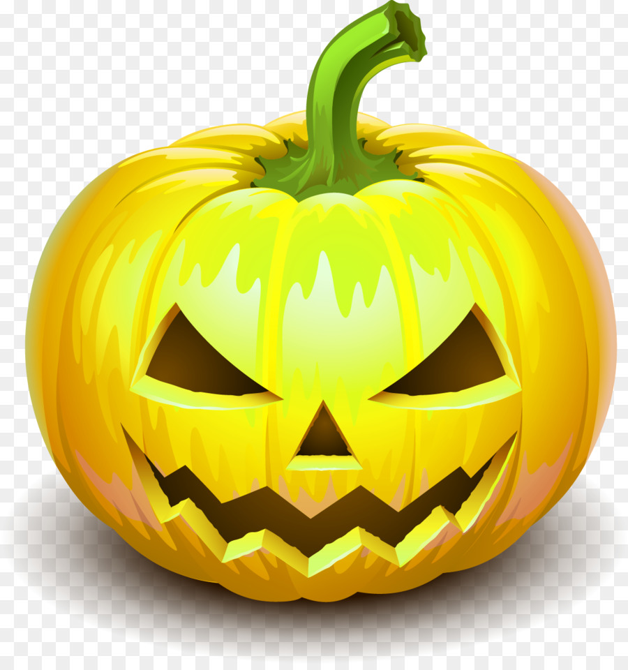 Halloween-Kürbis-pie Jack-o'-lantern - Gelbe einfache Kürbis-Kopf-Dekoration Muster