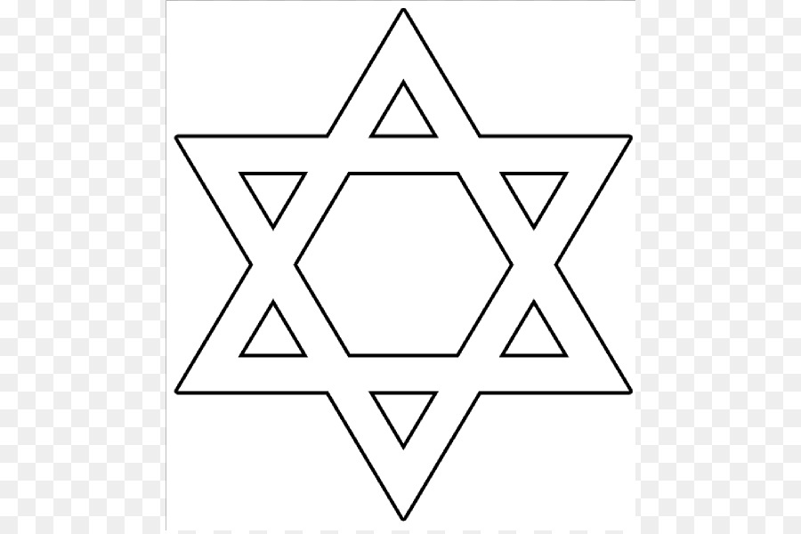 Star von David Judentum Symbol clipart - Stern Vorlage Groß