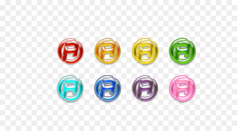 Logo Vòng Tròn Chữ - nhiều màu kính