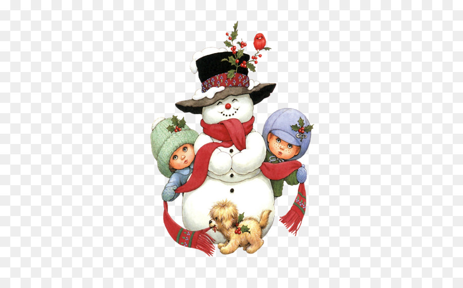 Babbo Natale Cucciolo Pupazzo di neve di Natale Clip art - cartone animato di natale pupazzo di neve