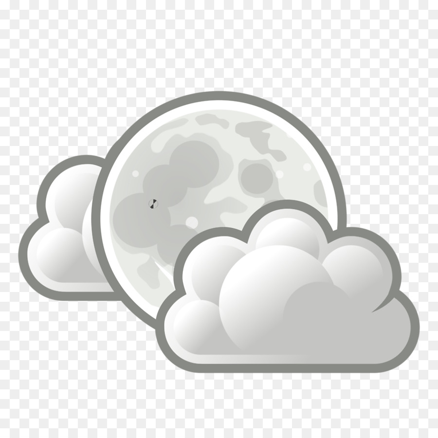 Đám mây Mưa Clip nghệ thuật - trong suốt mặt trăng.