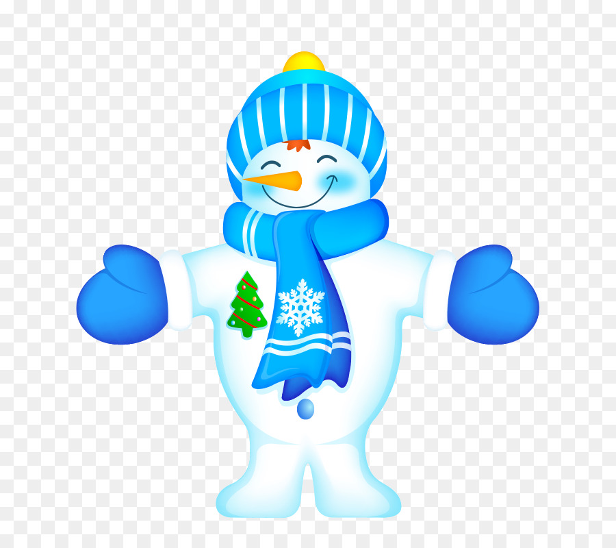 Người Tuyết Mùa Đông - Màu Xanh Snowman