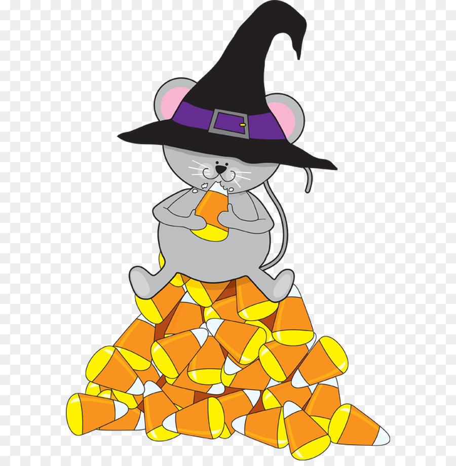 Candy corn Halloween Corn kernel-clipart - Haunted House Clipart