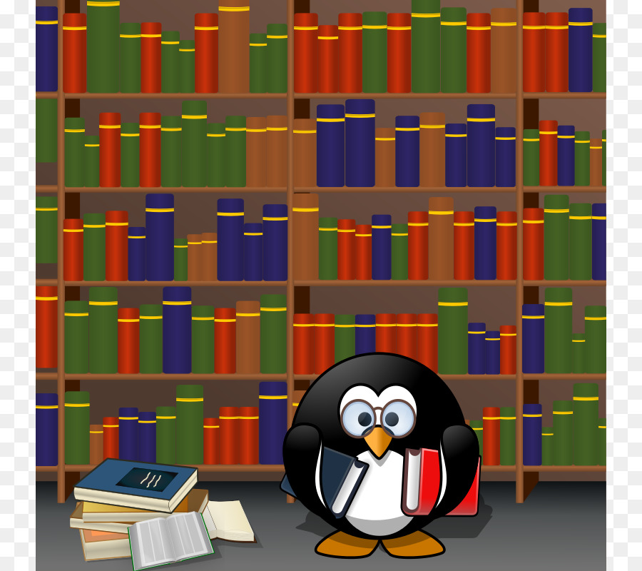 Pinguino Demmer Memorial Library Clip art - la tessera della biblioteca clipart