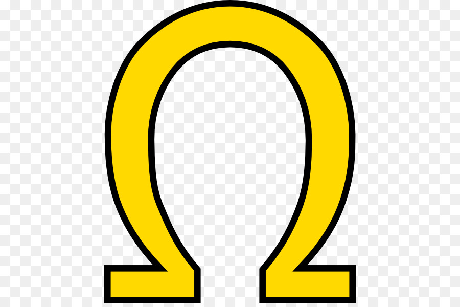 Omega dell'alfabeto greco Ohm Clip art - caratteri greci clipart