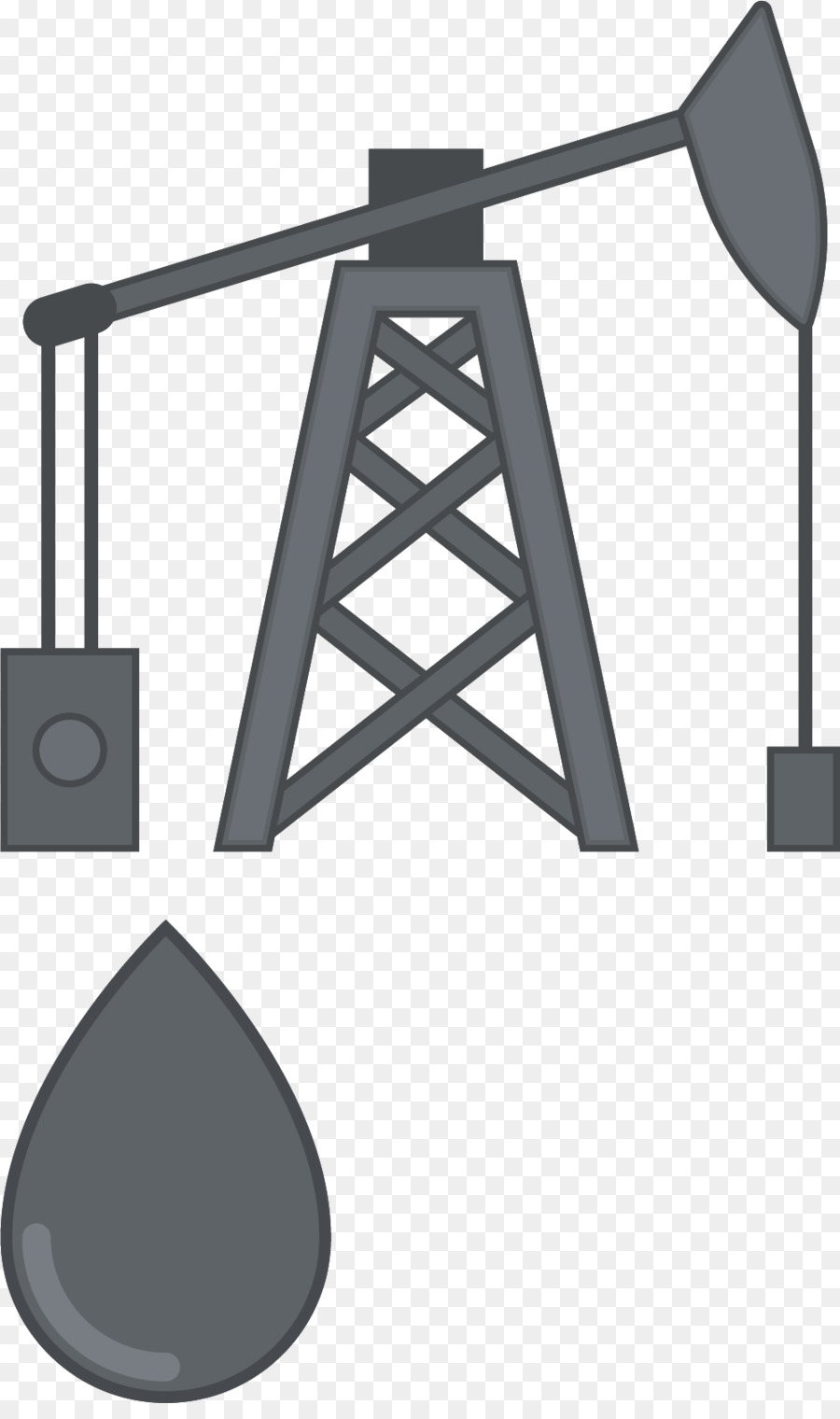 Estrazione di petrolio Barile di Petrolio - Grigio meccanica, la produzione di olio