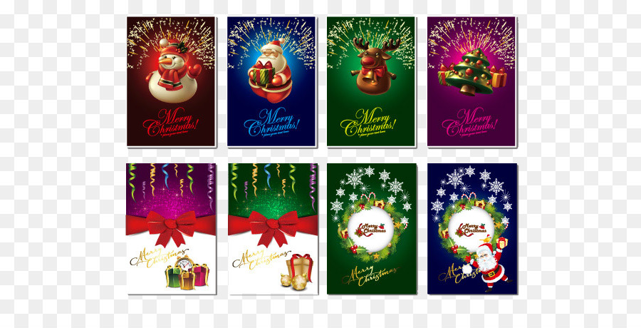 Santa Claus thiệp Giáng sinh Miễn phí - Đầy màu sắc thiệp Giáng sinh