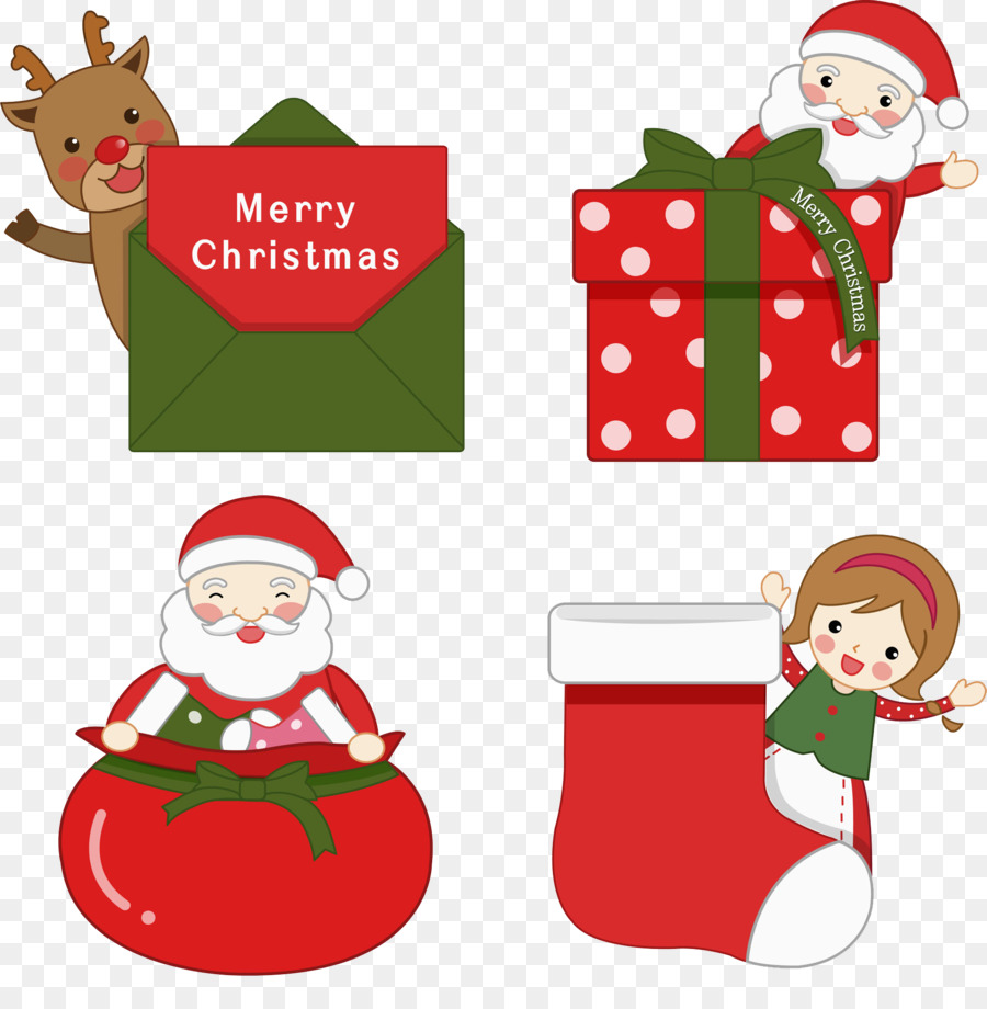 Santa Claus trang trí Giáng sinh món Quà - Ông già Noel và trình bày