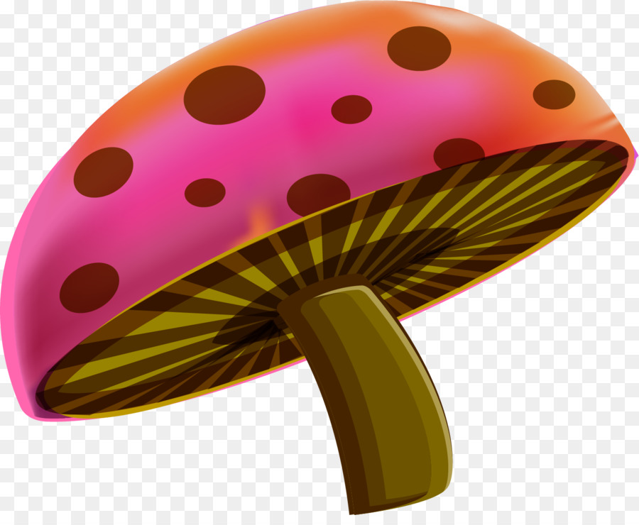 funghi - Cartoon rosa fungo