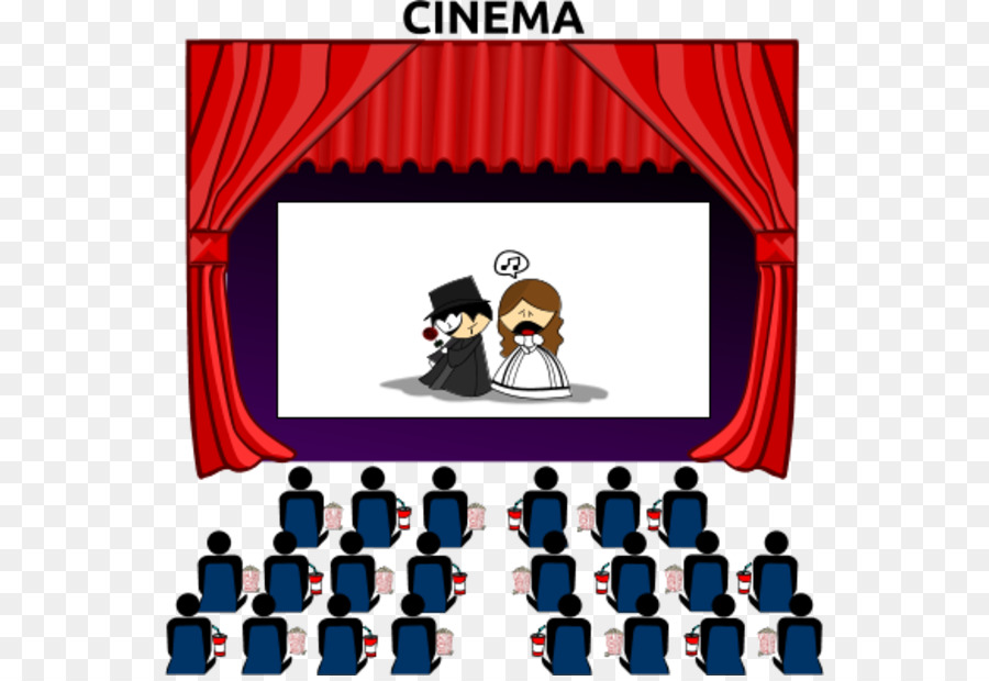 Cinema, Film, Clip art - guardare film clipart