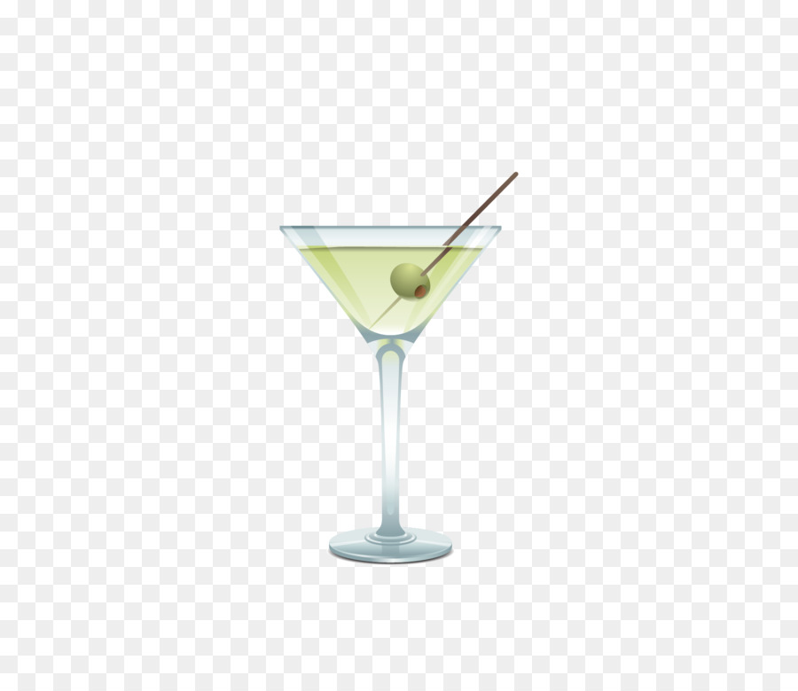 Martini Cocktail glass Blue Lagoon Cosmopolita - Vetro trasparente bere tazza vettoriali gratis scaricare