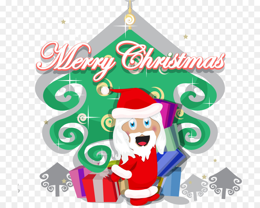 Santa Claus Weihnachtsschmuck Weihnachtsbaum Clip Art - Niedliche Weihnachtsmann