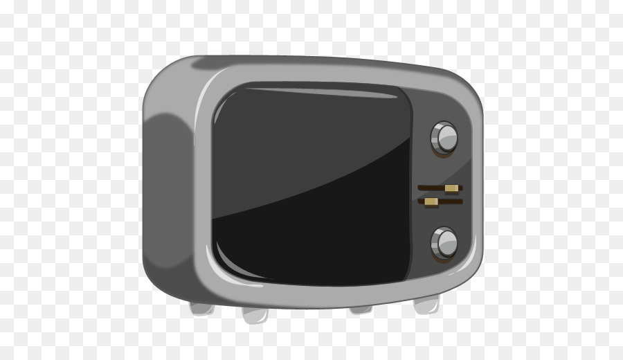 Pulsante di opzione Icone del Computer - Vecchio nero TV