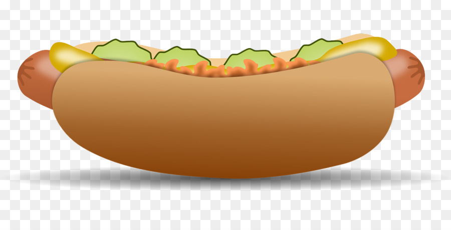 Hot dog Fast food panino con la Salsiccia, Hamburger Spazzatura cibo - clipart per hot dog
