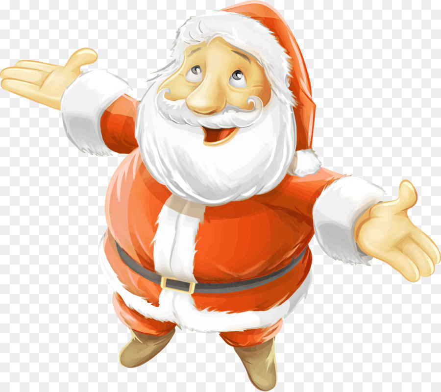 Lista dei desideri di Natale Babbo Natale delle renne di Babbo Natale - Rosso Cartoon Babbo Natale Motivi Decorativi