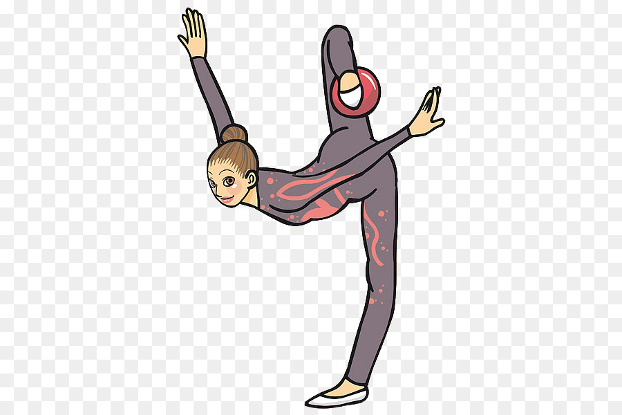 Gymnastik Cartoon-Zeichnung Clip art - Drill-Frau
